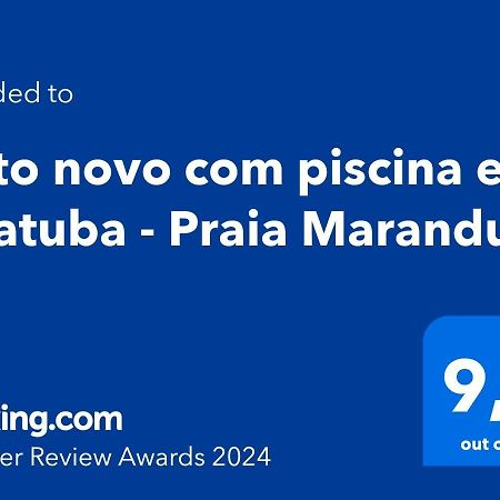 Apto Novo Com Piscina Em Ubatuba - Praia Maranduba Exteriér fotografie