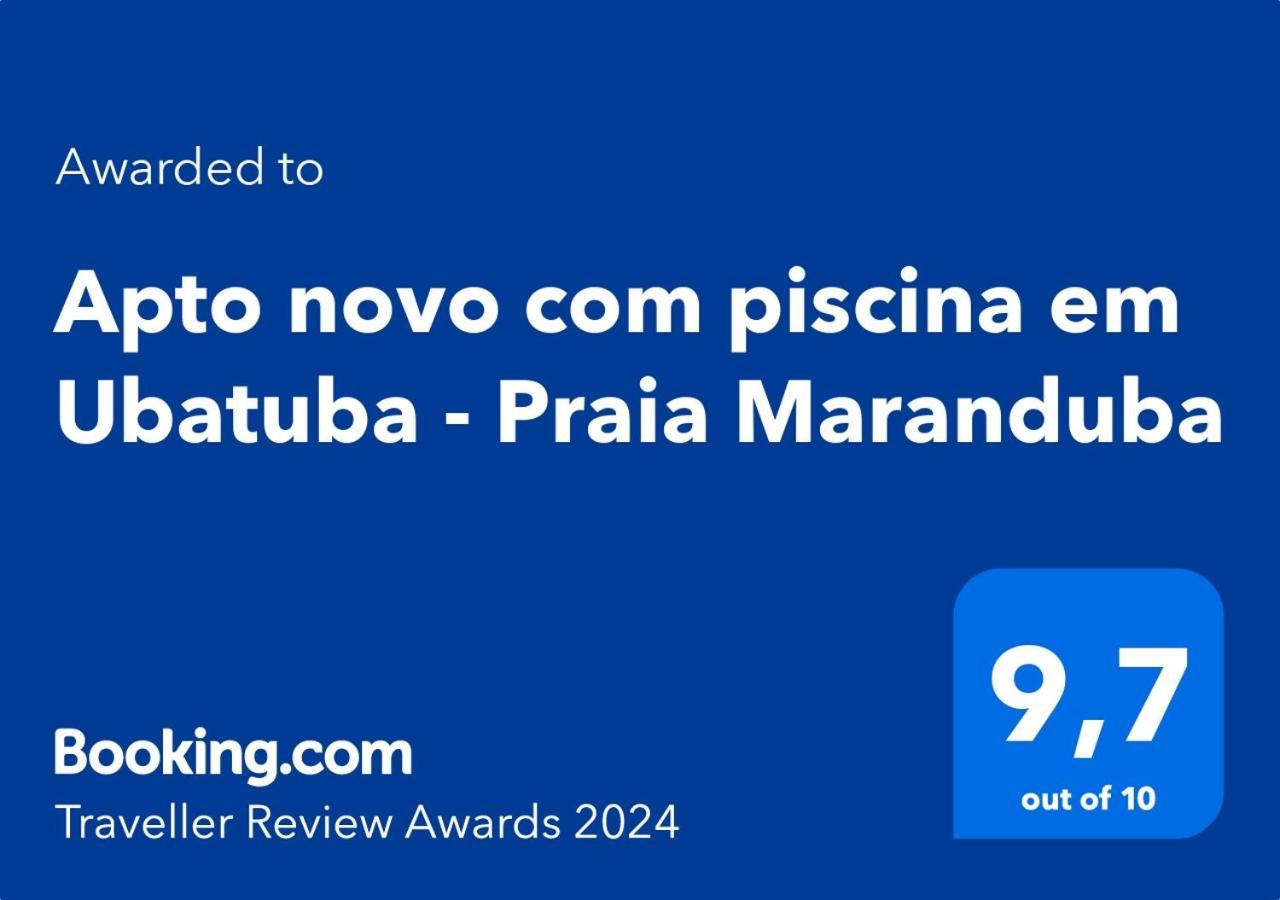 Apto Novo Com Piscina Em Ubatuba - Praia Maranduba Exteriér fotografie